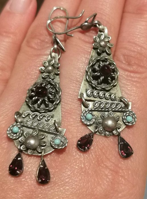 Серьги 916 проба звезда