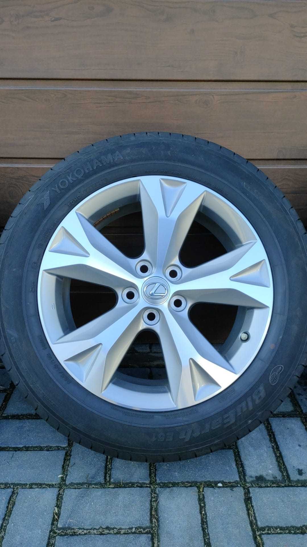 Koła Lexus NX Toyota  18" 5x114,3 opony lato 225/60/18 (OL1598)