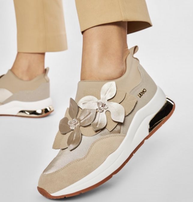 Sneakersy Liu Jo zamszowe beżowe 41