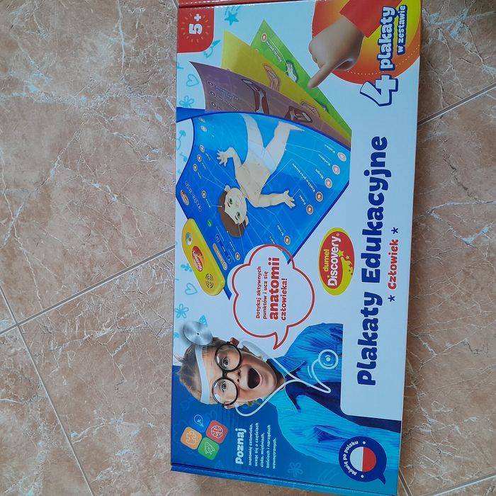 Plakaty edukacyjne z częściami ciała