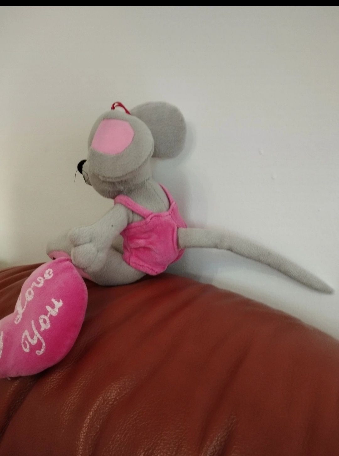Pluszak mysz różowo szara
Wysokość ok 20 cm