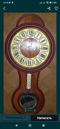 Настение часы Маяк с Барометром, Термометром ещё тех времён