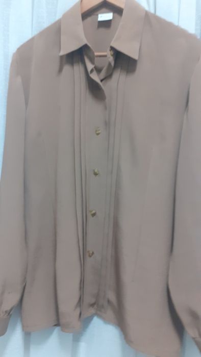 Blusa camiseiro n 38 castanho clato bonita