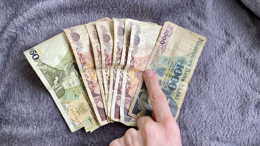 Zestaw starych polskich banknotów PRL dla kolekcjonerów