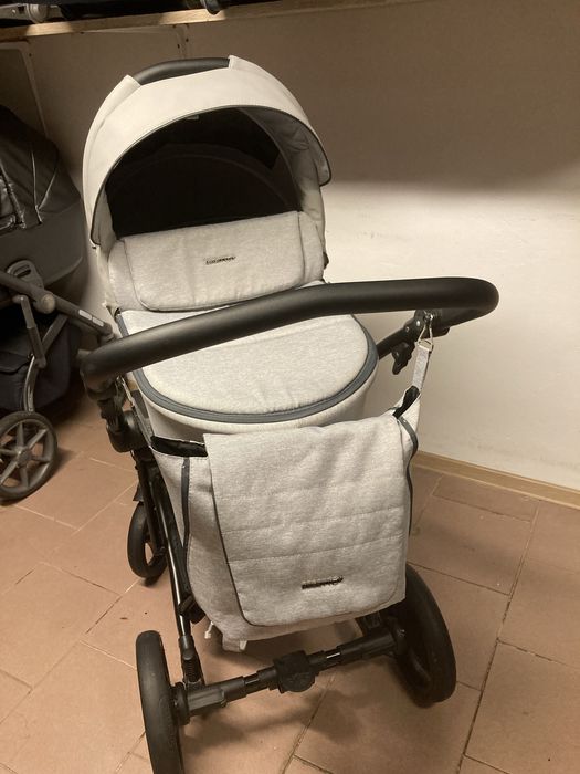 Wózek BEBETTO TORINO  2w1 / 3w1 / 4w1 baza Isofix Jasno Szary