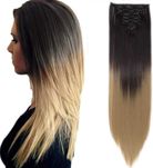 TRESKA 66cm ciemny brąz do blondu doczepy przedłużki do włosów s468