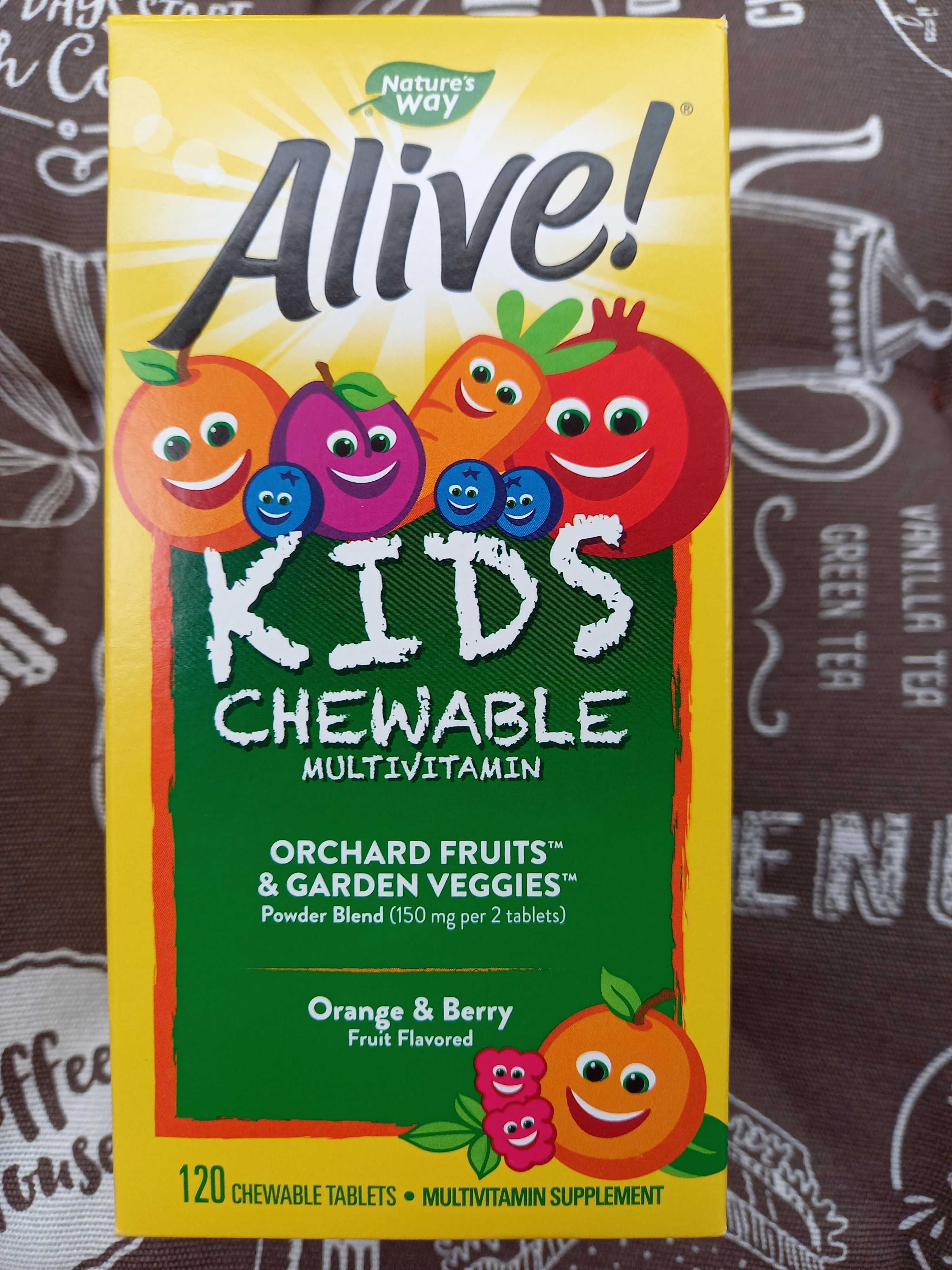 Alive kids вітаміни для дітей дитячі мультівітаміни мармеладки жуйки