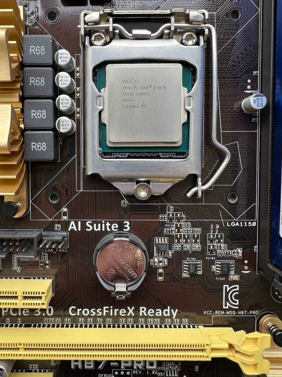 i5-4670 + Asus H87-PRO + DDR3 16 gb