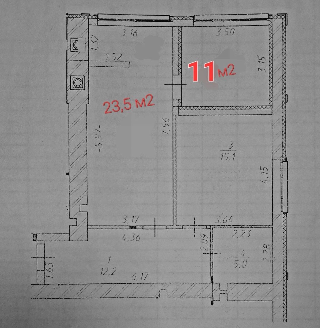 Продаж  2 кімнатної квартири  2 поверх 67 м2 в ЖК Art House