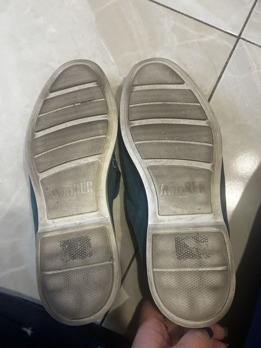 Бірюзові чоловічі лофери MooRER