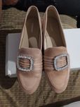 Buty mokasyny różowe