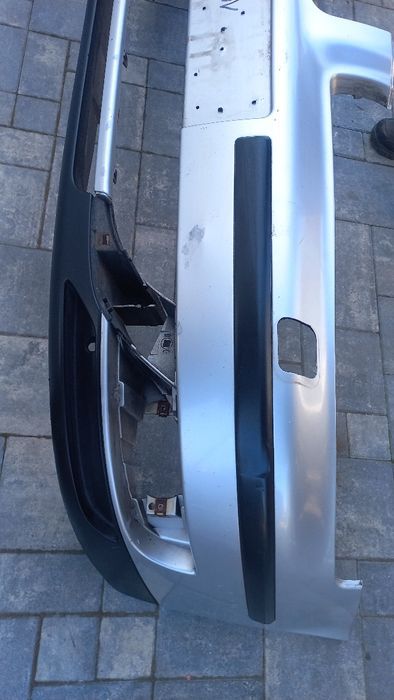 Seat Leon 1 toledo 2 zderzak przód przedni srebrny ls7n spryski otwory