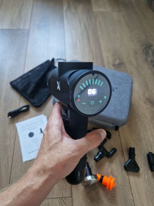 Pistolet do masażu HABYS gun PRO - jak nowy gwarancja, ekran LED