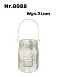 Metalowy lampion na świeczkę nr.8088