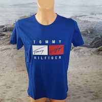 T-shirt męski chabrowy Tommy Hilfiger M