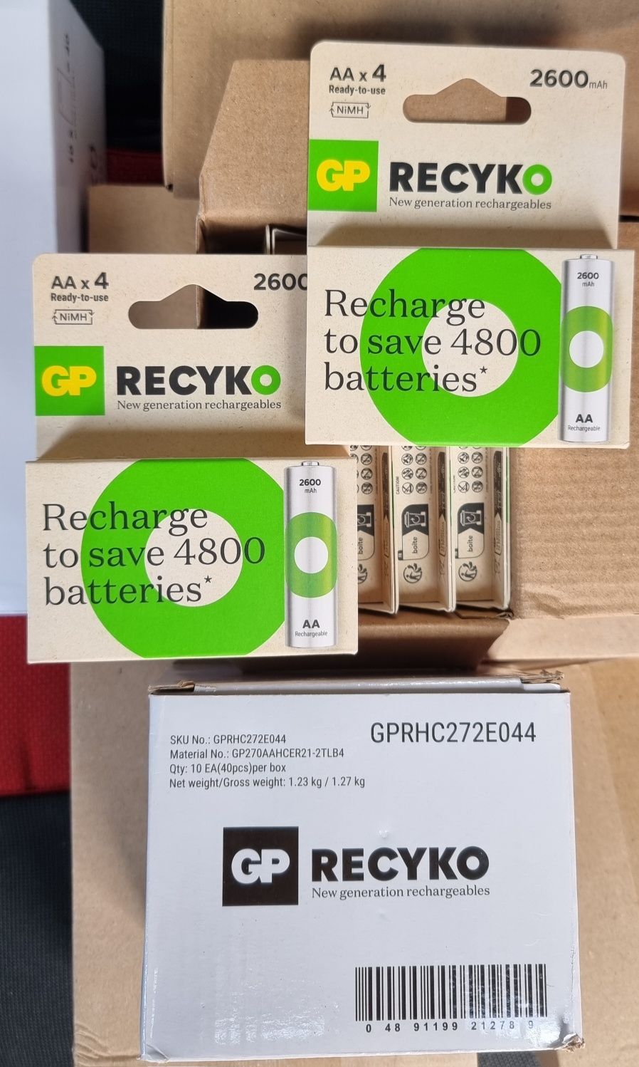 Акумулятори GP Recyko AA , AAA ( низькорозрядні )