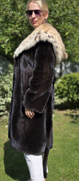 Alessandro Bosso Норкова шуба, норка Blackglama 105 см