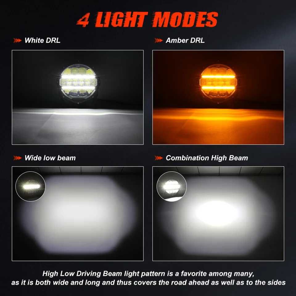 Luzes offroad 9"