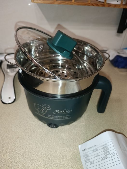 Електрична мультиварка рисоварка міні каструля 1,5л