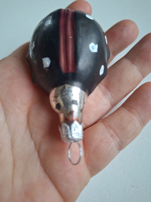 Bombka PRL stara kształtka na choinkę