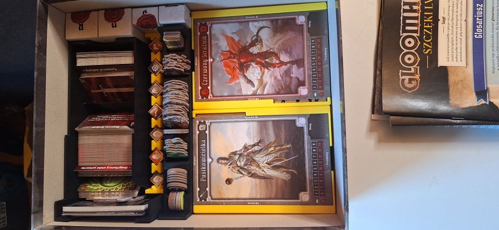 Gra Gloomhaven Szczęki Lwa pomalowana plus insert i dodatki druk3d
