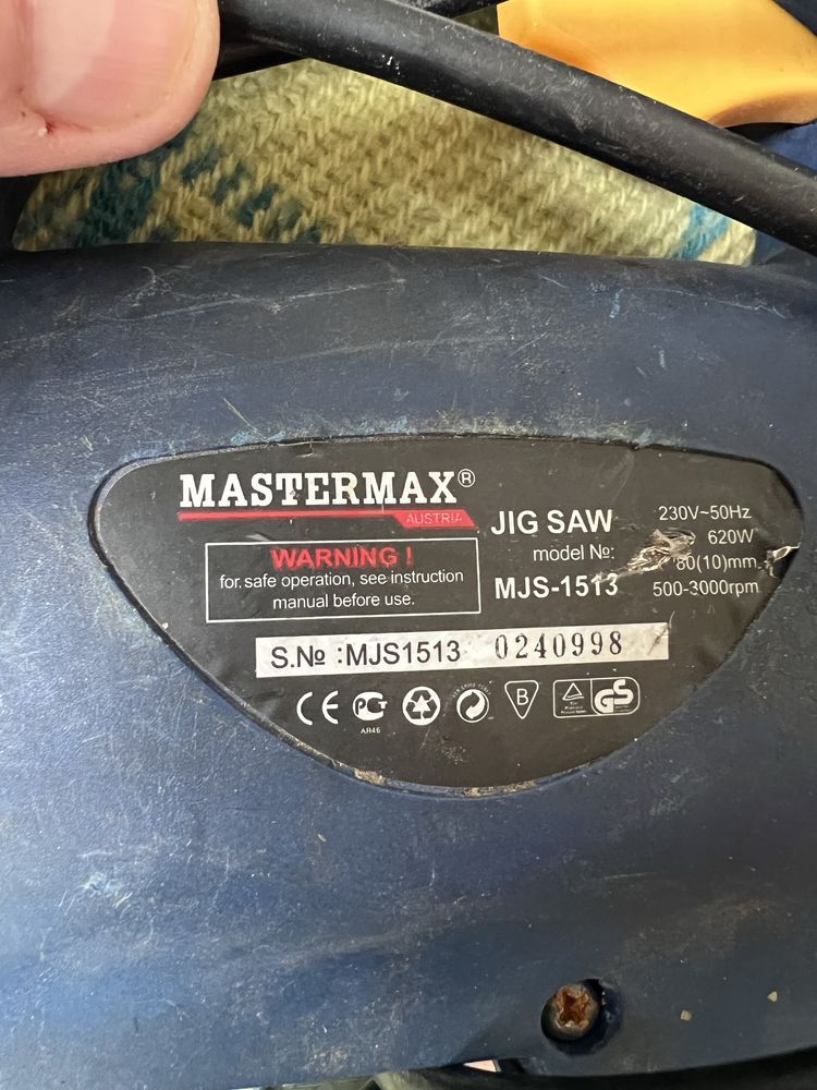 Лобзік електричний.  Електролобзик Mastermax