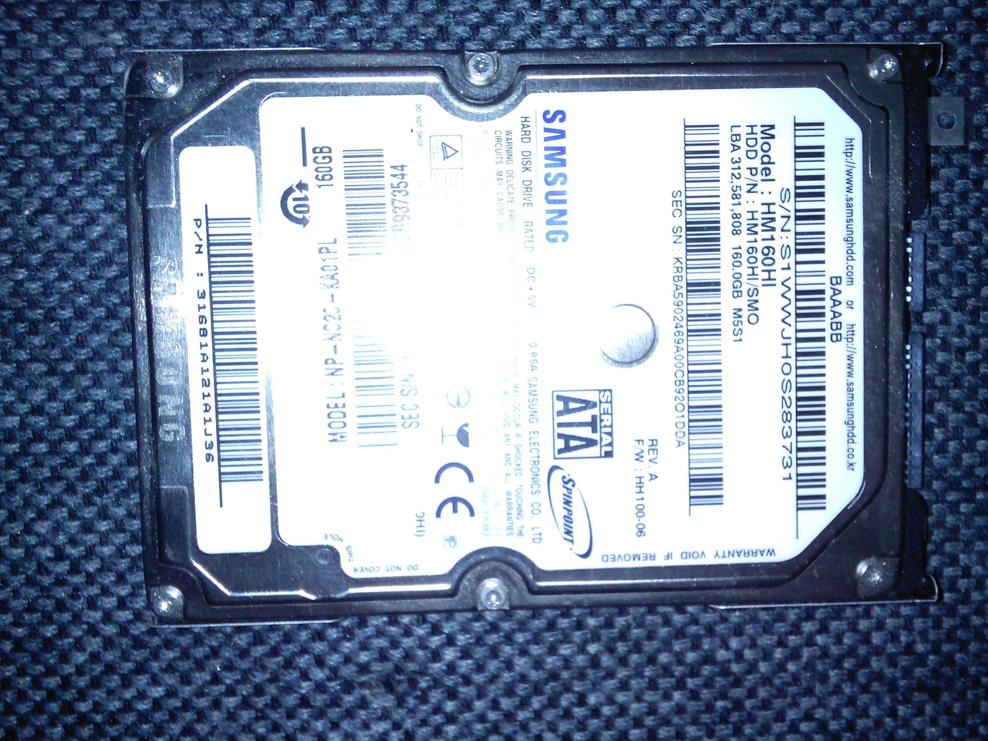 Dysk twardy Samsung HM160HI 160GB SATA 2,5"