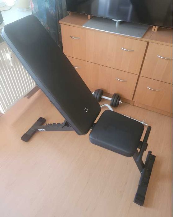 NOWA Ławeczka do Ćwiczeń Ławka Treningowa Regulowana Składana FAKTURA