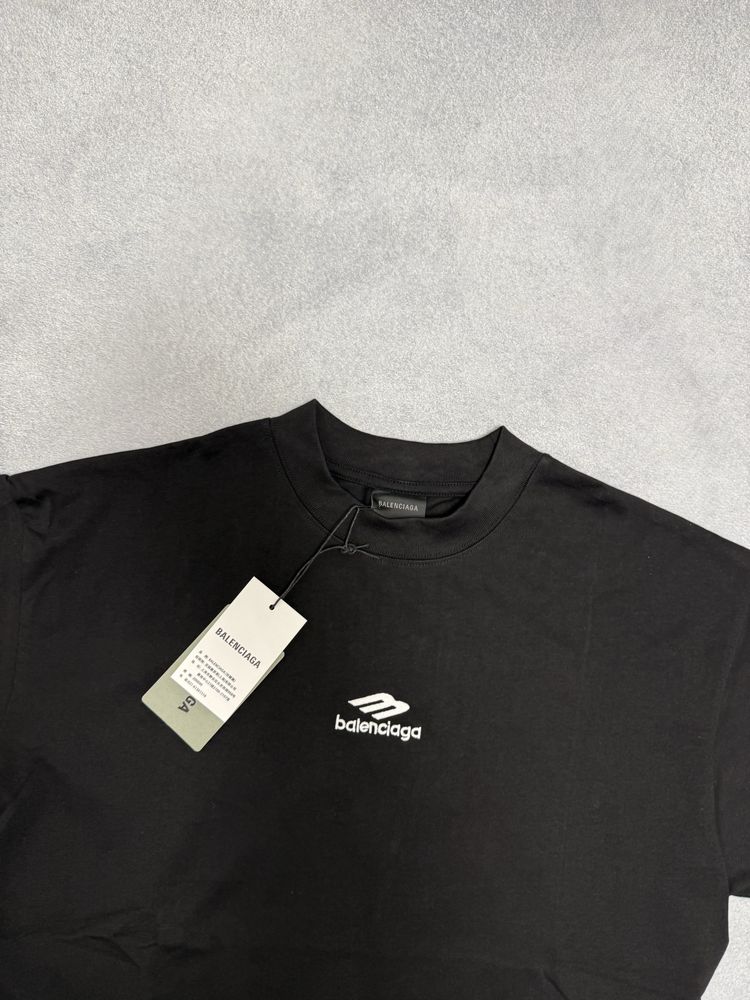 футболка Balenciaga 3B logo tee black S M L