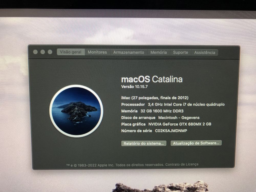 iMac 27" // - i7 3.4 Ghz - 2TB Fusion - 32 GB RAM