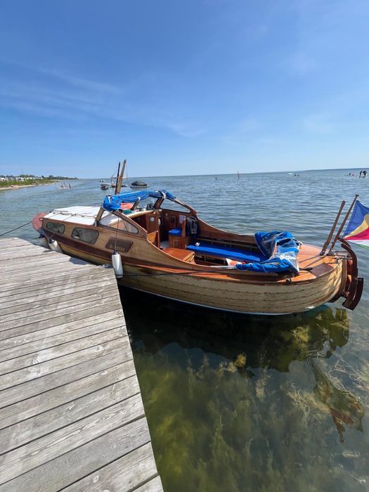 Drewniana łódź motorowa - Norwegia 1971 rok