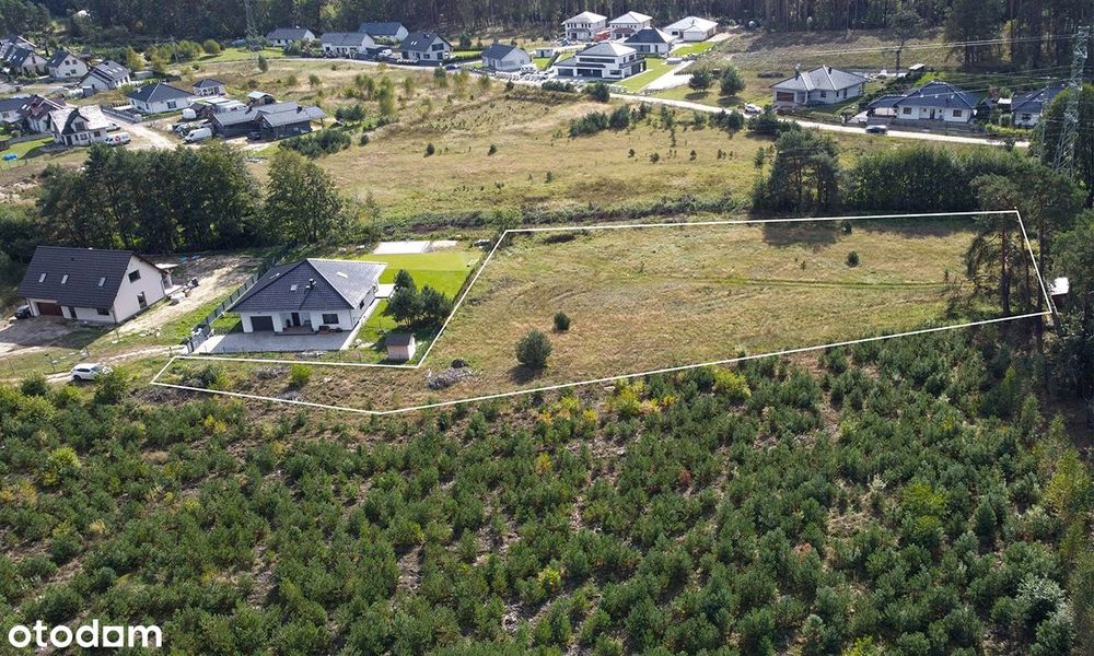 Działka budowlana plus rekreacyjna, w Płotach gwarancja prywatności.