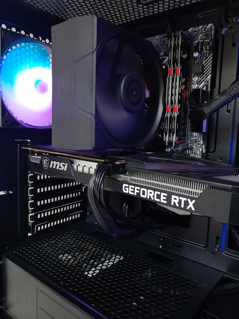 PC Gamingowy RTX 3060Ti Ryzen 5 1Tb SSD 16Gb RAM Komputer stacjonarny