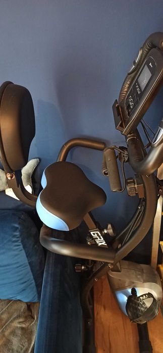 Rowerek stacjonarny składany Xbike HS-3010X czarny, niebieski