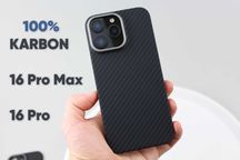 Чехол из настоящего карбона для iPhone 16 Pro Max