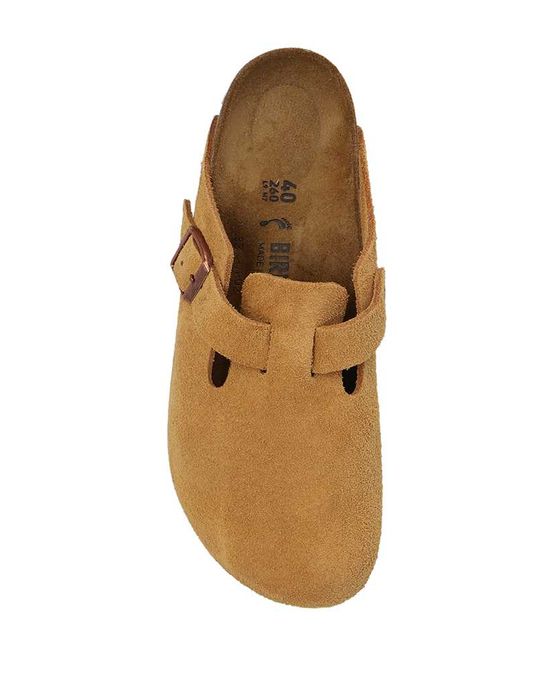 Сланці Birkenstock Boston Soft Footbed Suede Leather Brown