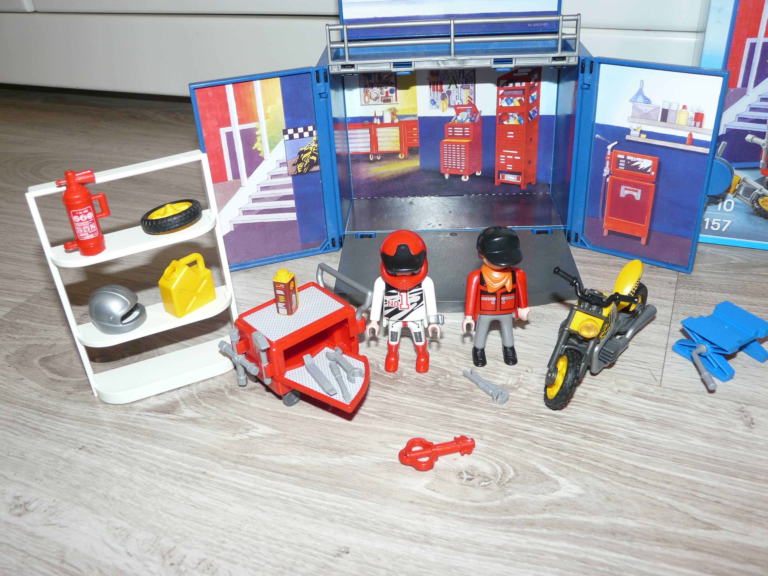 Playmobil box przenośny warsztat dla motorów rzadkość