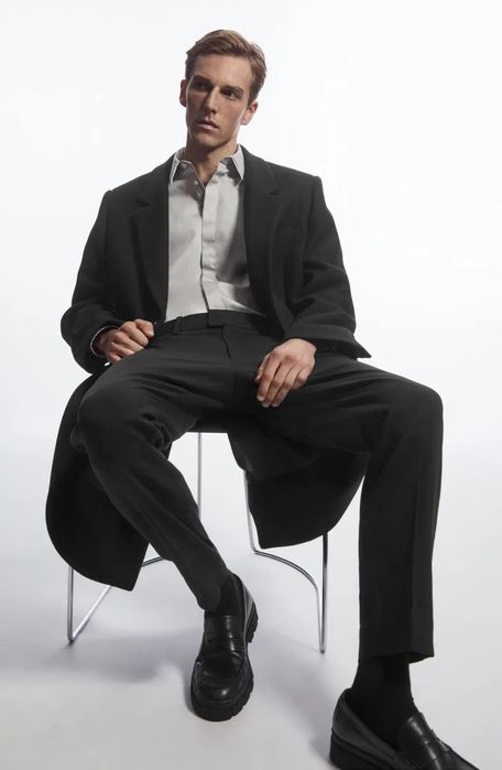 Cos бавовняна чоловіча сорочка з подвійним коміром