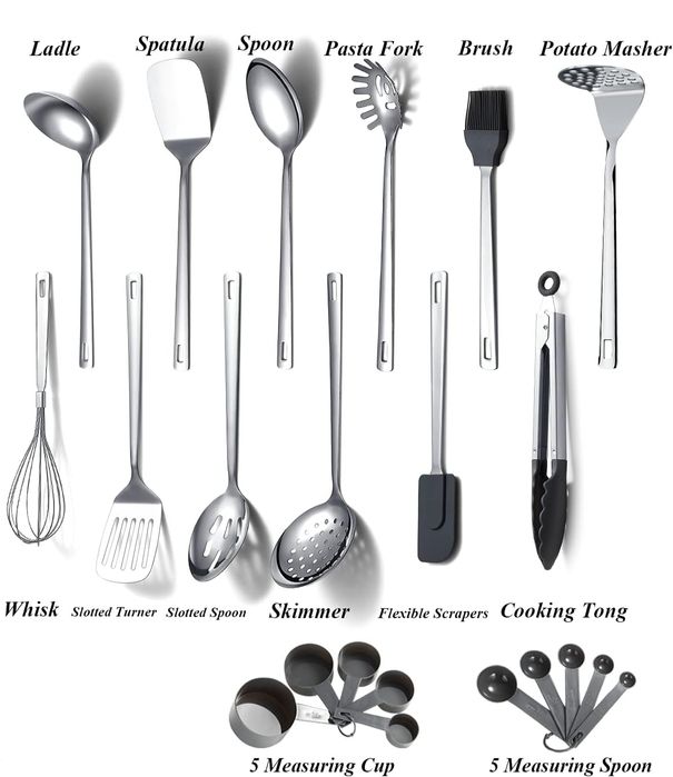 Zestaw przyborow kuchenny 33 elementy