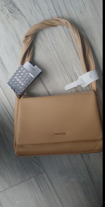Nowa torebka Puccini, beżowa, nude