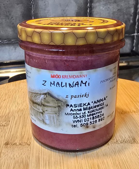 Miód kremowy z owocami liofilizowanymi