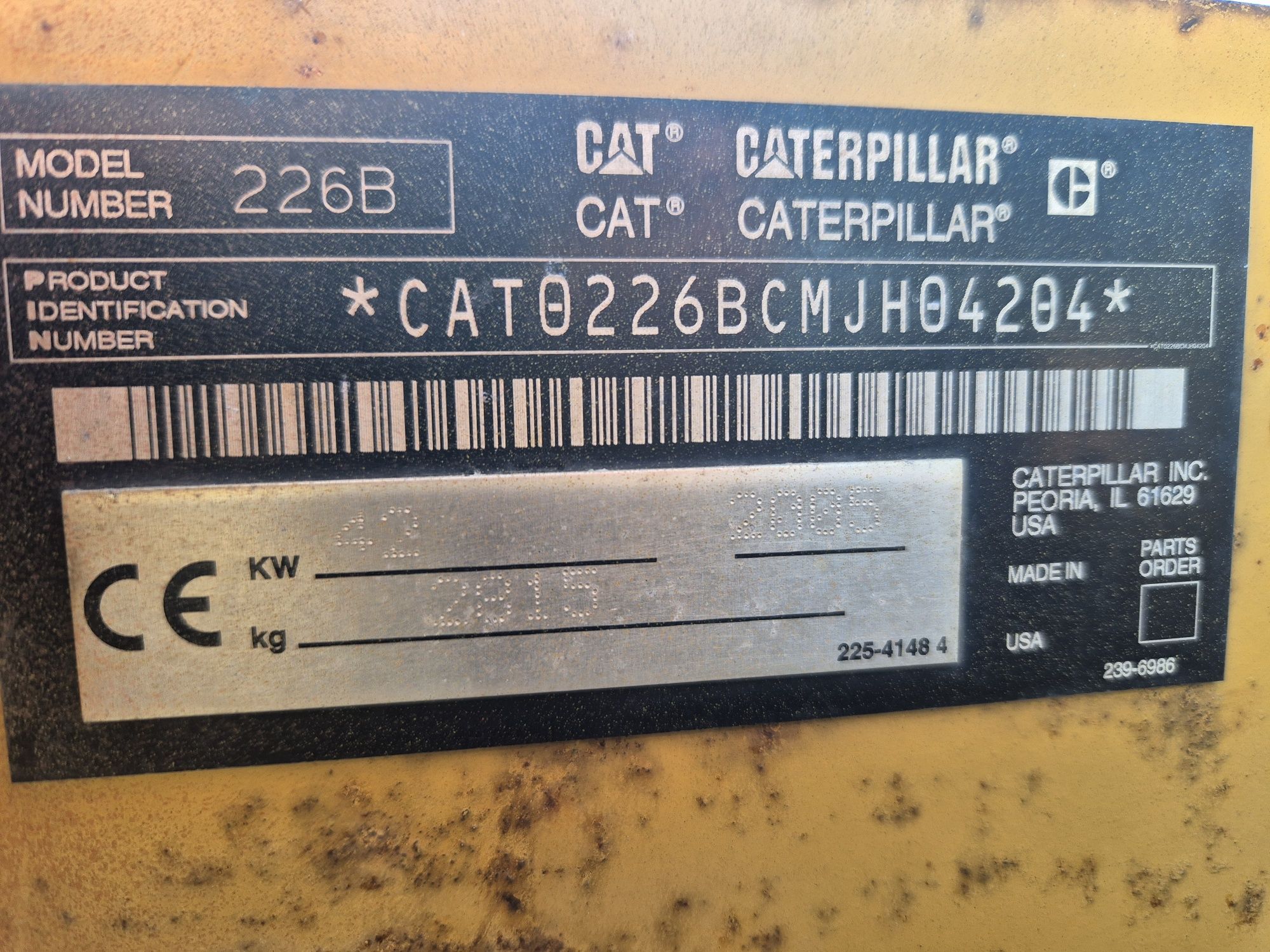 CAt 226B Caterpillar