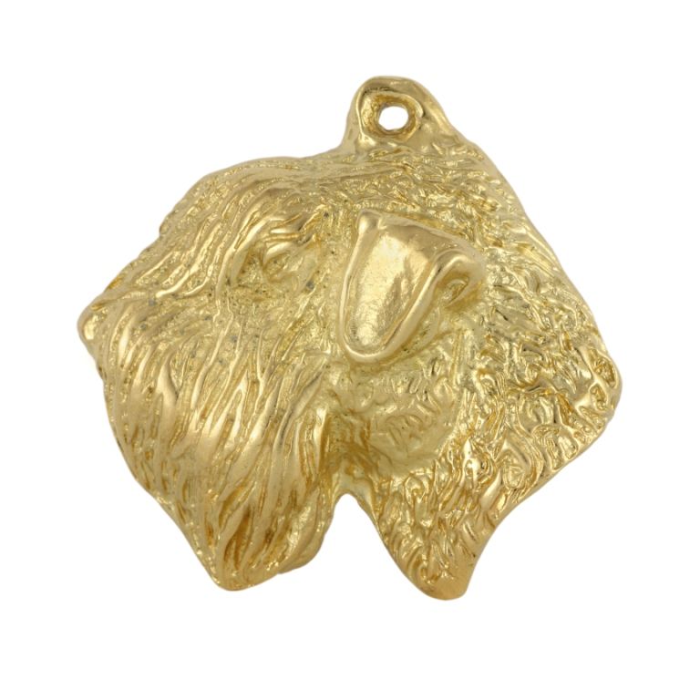 Irish soft coated wheaten terrier naszyjnik pozłocony Art-Dog