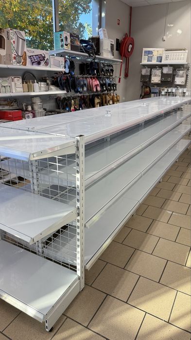 Estantes metálicas 120cm largura 39cm profundidade