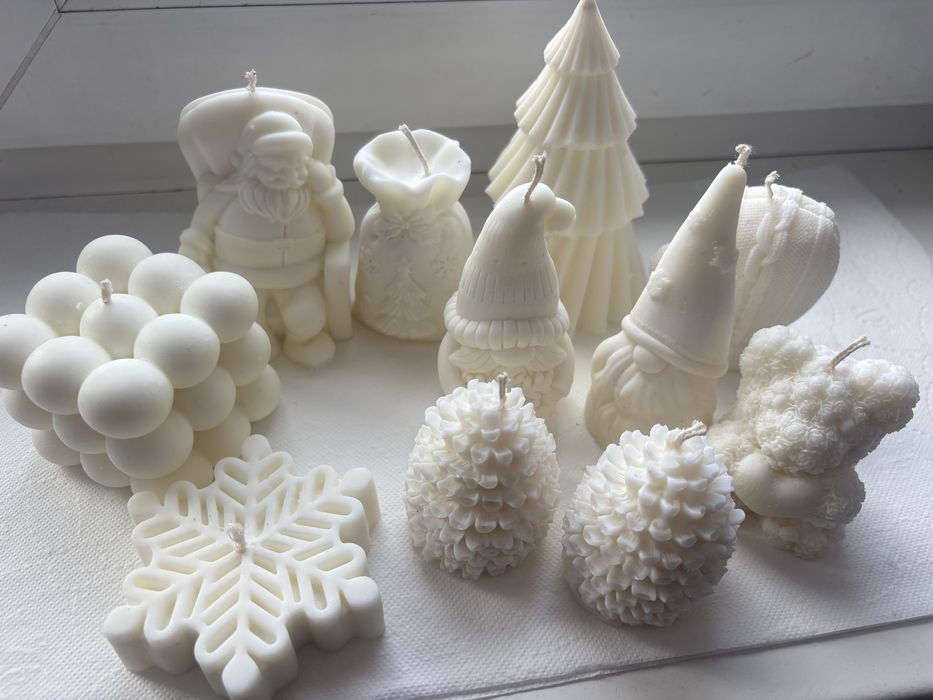 Zestaw swiateczny - świece sojowe