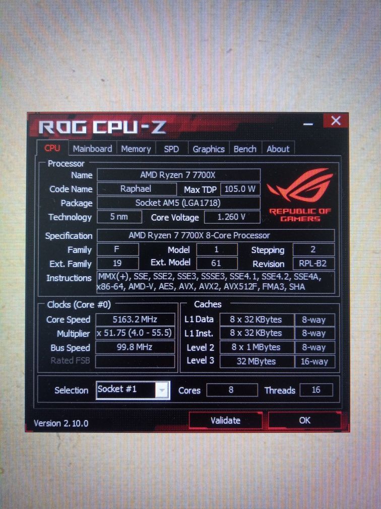 Процесор AMD Ryzen 7 7700X AM5