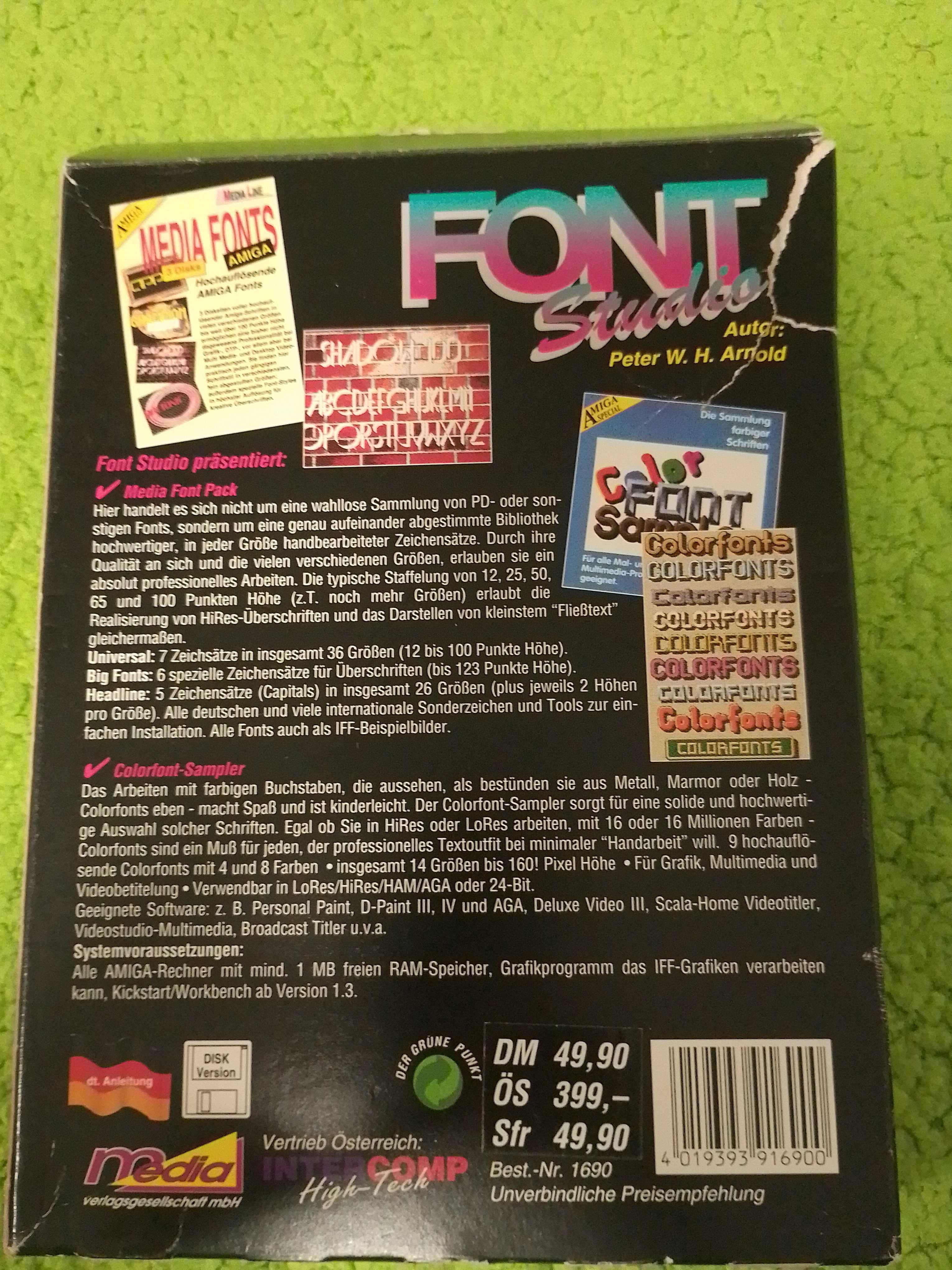 AMIGA Font Studio  niemiecka wersja