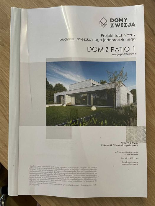 Sprzedam niewykorzystany projekt domu - DOM Z PATIO 1