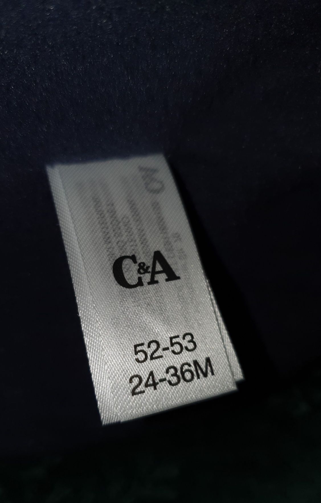 Czapka Miś C&A rozmiar 52/53