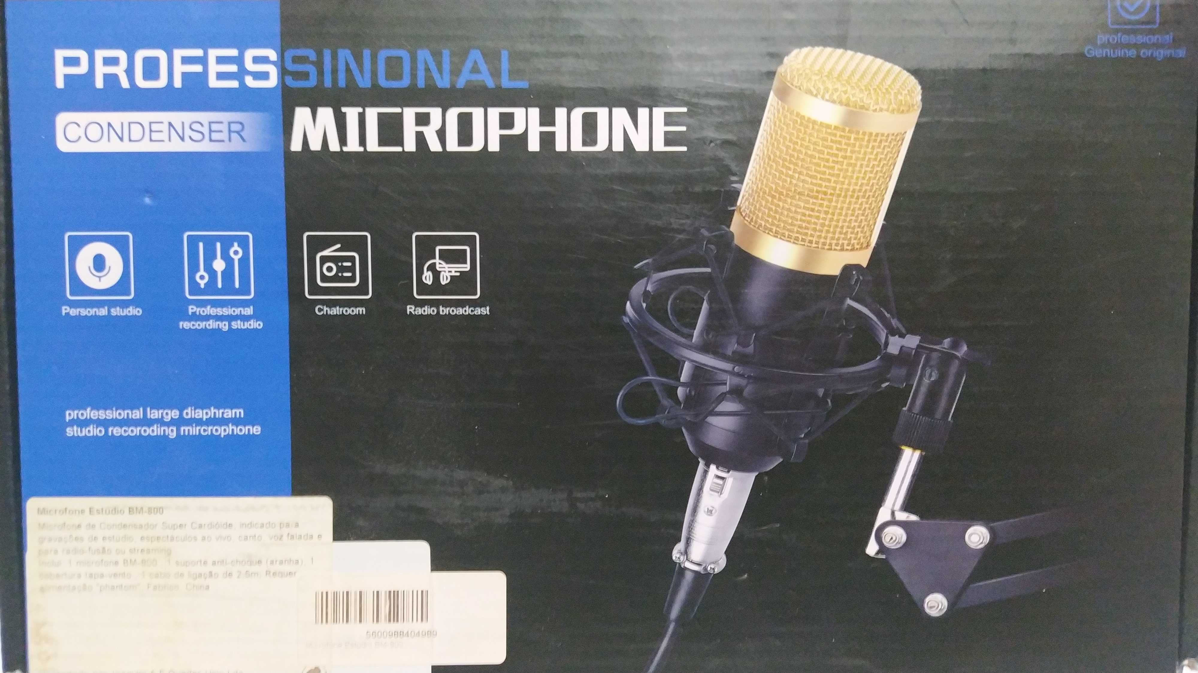 Microfone de Estúdio BM-800